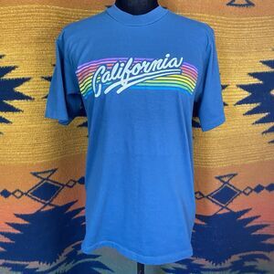 Vintage 1970’s Velva Sheen Single Stitch Graphic Tee. California. Medium. USA.